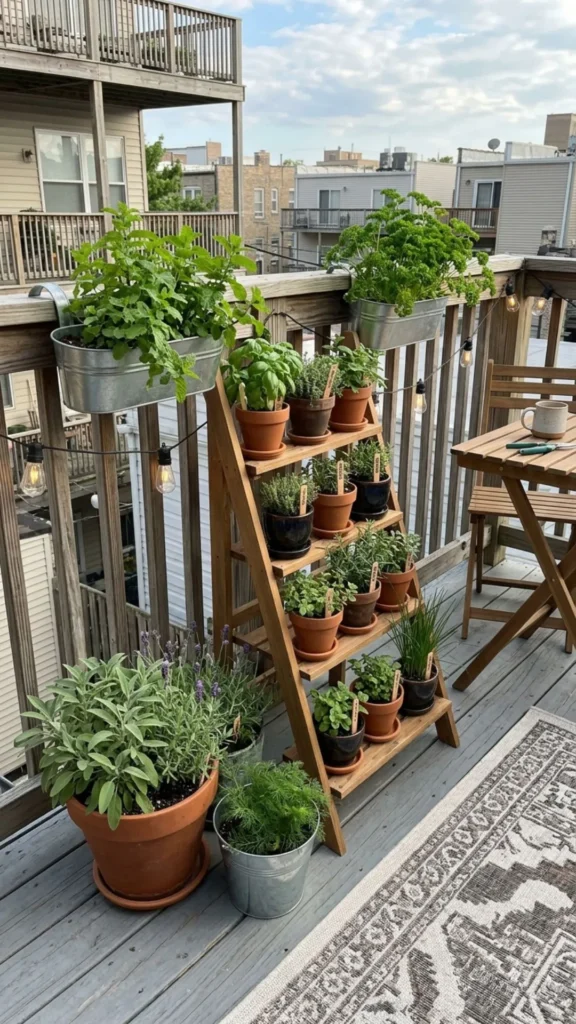 Fresh herb garden adding greenery and practicality outdoors
