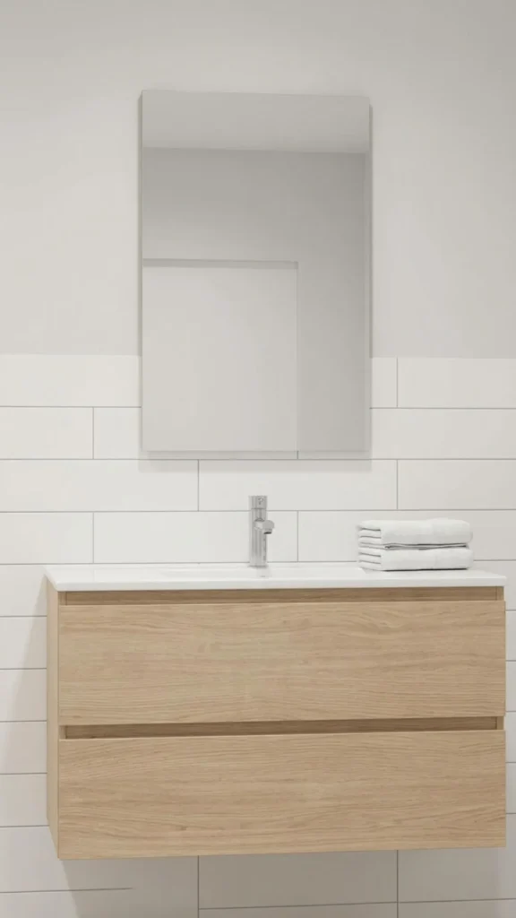 Bright summer bathroom decor with fresh and relaxing accents.