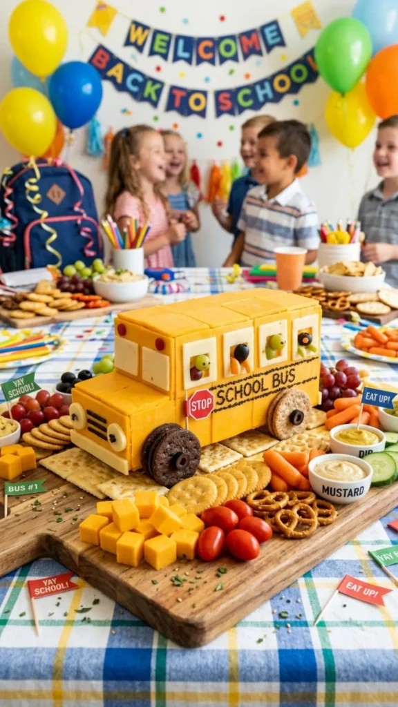 School Bus Cheese and Cracker Snack