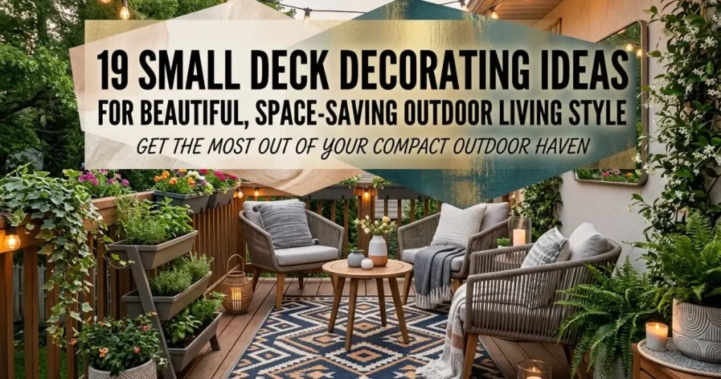 Beautiful small deck ideas for stylish outdoor living
