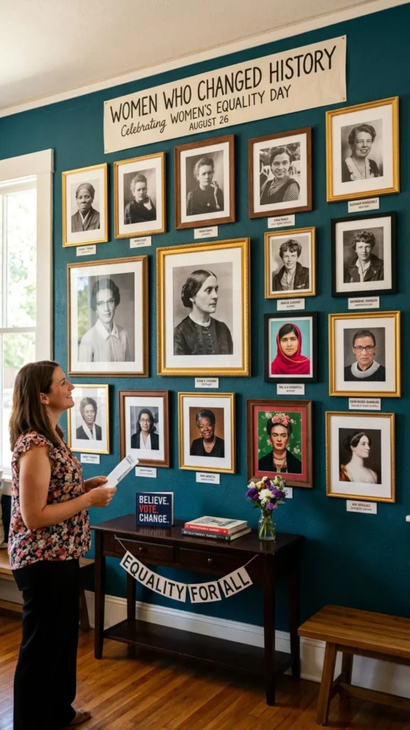 Women’s history gallery celebrating influential female leaders and changemakers.