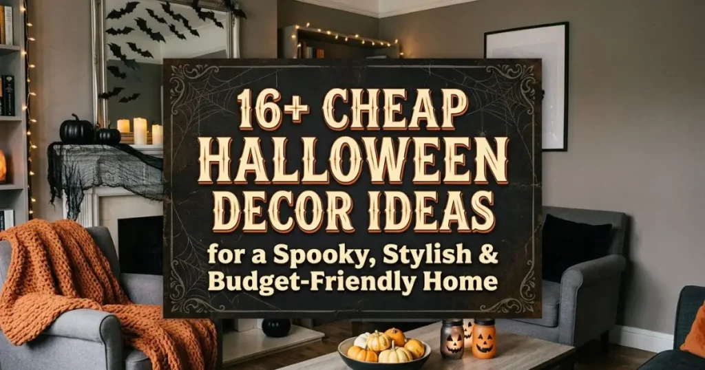 16+ cheap Halloween decor ideas for a spooky stylish home